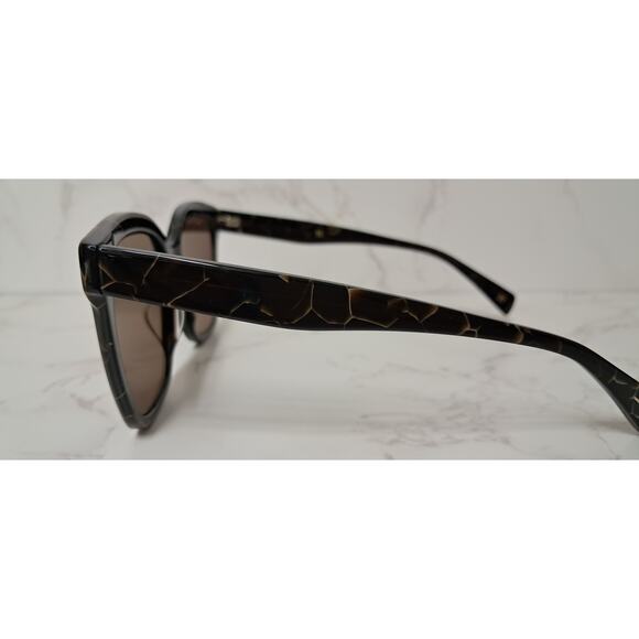 YOHJI YAMAMOTO Brown Marble Unisex Sunglasses - NEW - Picture 4 of 8